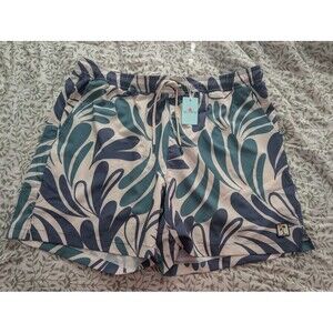 Marine Layer Swim Trunks XL Abstract Floral 5.5” Inseam 4-Way Stretch NWT $78